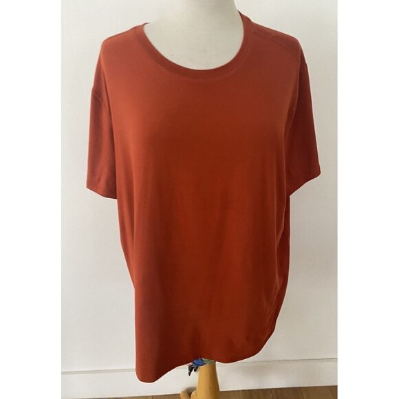 All In Motion Men’s Short Sleeve Crewneck Wicking T-Shirt Size XL Orange - Picture 1 of 9